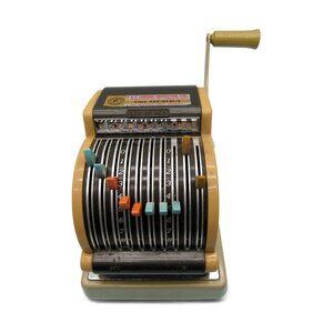 Vintage Hedman Co F&E Series 950 CHECK PROTECTOR Beige And Black